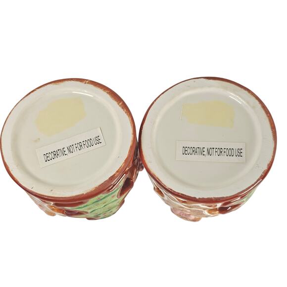 Gingerbread Salt Pepper Shakers, 2 Tea Light Holders Christmas Decor Set Ceramic - Picture 16 of 16